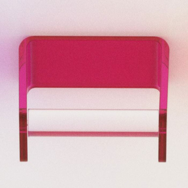 Porta rotolo da parete in Plexiglass | 14 colori disponibili