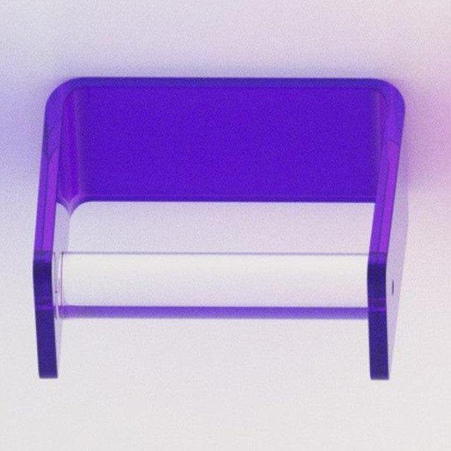 Porta rotolo da parete in Plexiglass | 14 colori disponibili