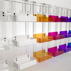 Mensola tripla per box doccia Adele| Plexiglass | 14 colori disponibili | Petrozzi