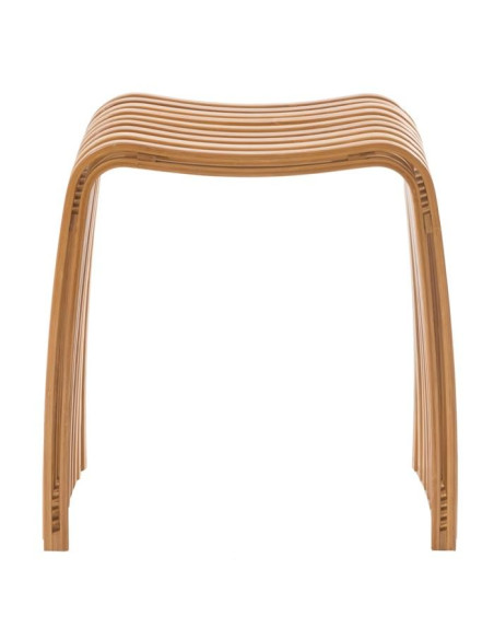 Stool in lacquered bamboo slats
