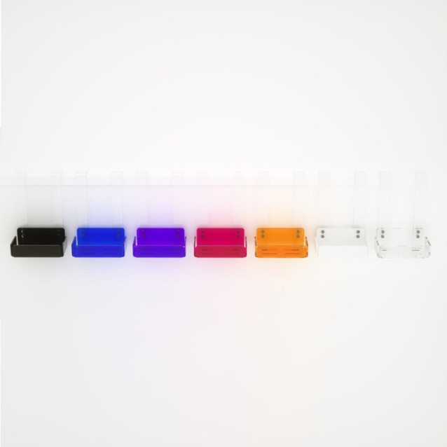 Mensola singola per doccia in Plexiglass colorato