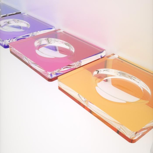 Portasapone in Plexiglass colorato