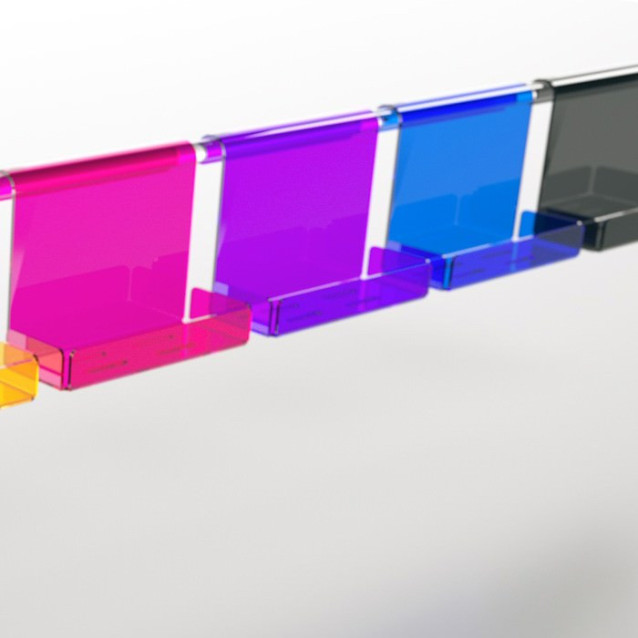 Mensola box doccia in Plexiglass colorato | 7 colori disponibili