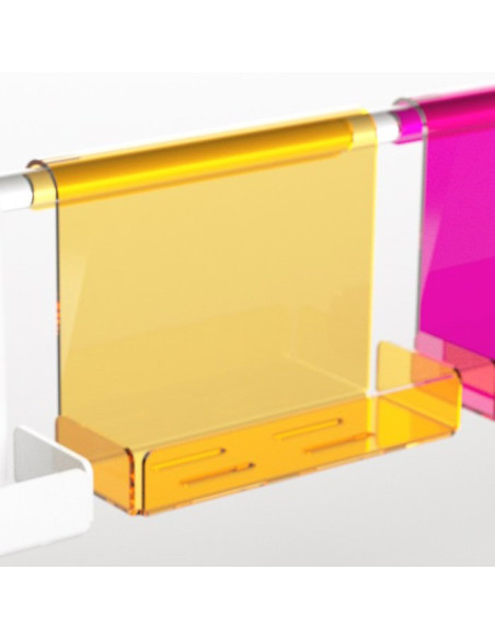 Mensola box doccia in Plexiglass colorato | 7 colori disponibili