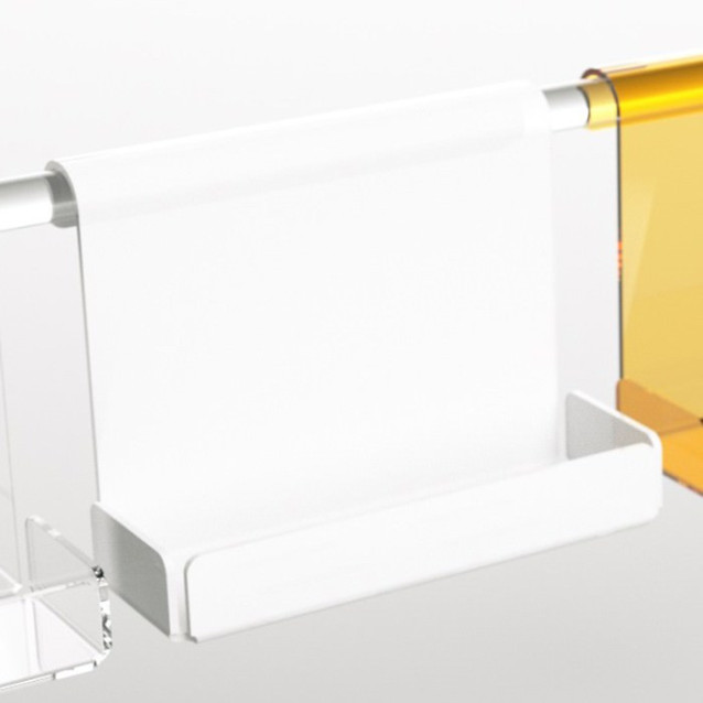 Mensola box doccia in Plexiglass colorato | 7 colori disponibili