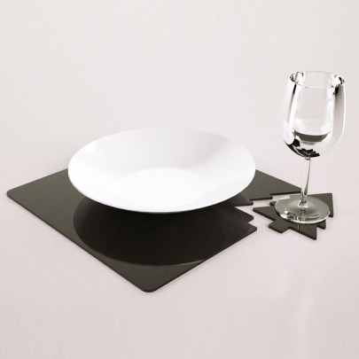 Tovaglietta con sottobicchiere Noel | PPMA colorato | X Mas collection