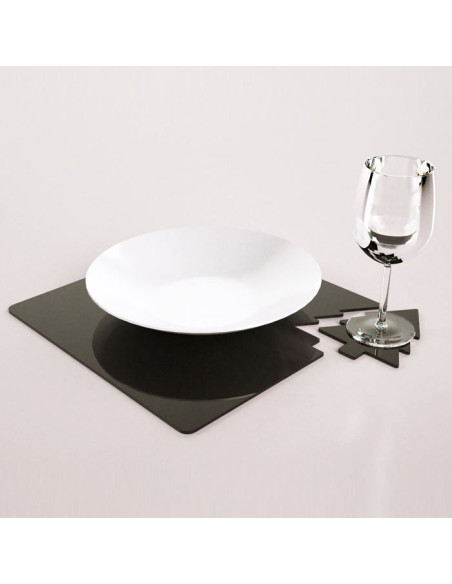 Tovaglietta con sottobicchiere Noel | PPMA colorato | X Mas collection