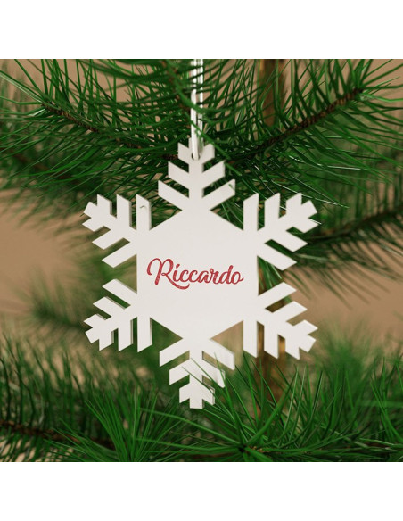 Portachiavi o pallina Fiocco di Neve | PPMA colorato | X Mas collection