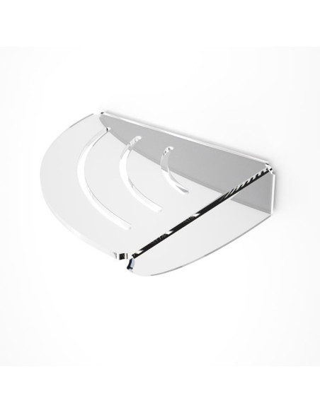 Mensola angolare con asole | Plexiglass | Dea | Petrozzi