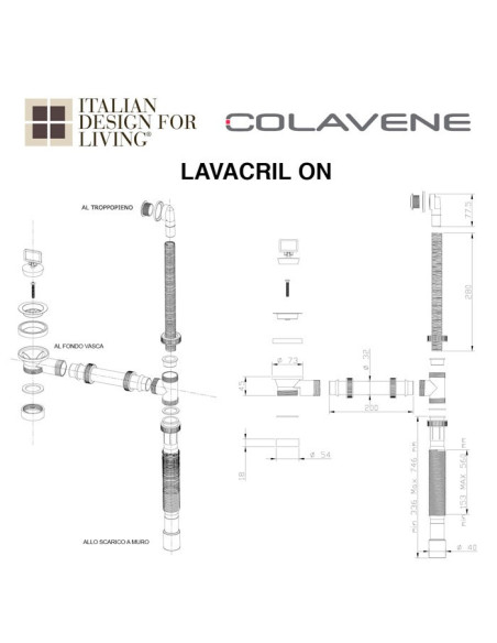 Mobile per lavanderia in ABS | Lavacril | Colavene