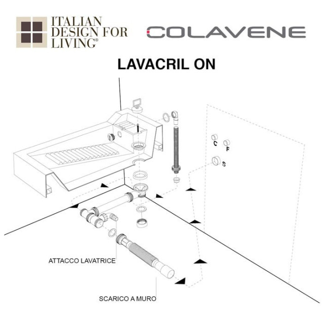 Mobile per lavanderia in ABS | Lavacril | Colavene