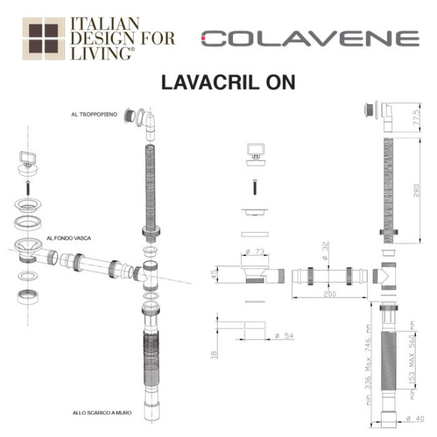 Mobile per lavatrice | Lavacril on | Colavene
