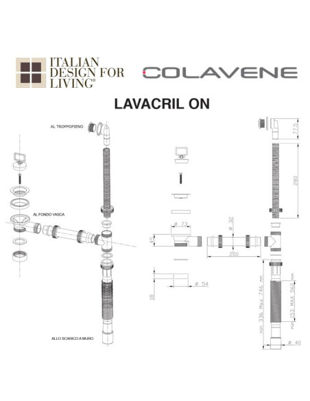 Mobile per lavatrice | Lavacril on | Colavene