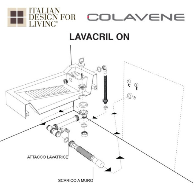 Mobile per lavatrice | Lavacril on | Colavene