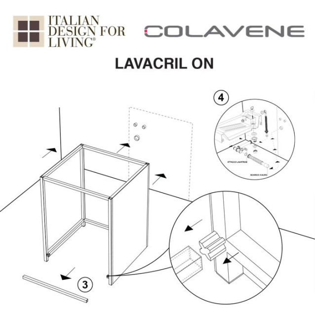 Mobile per lavatrice | Lavacril on | Colavene
