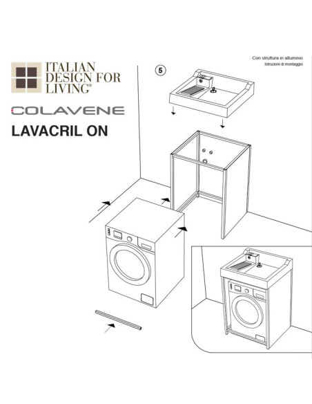 Mobile per lavatrice | Lavacril on | Colavene
